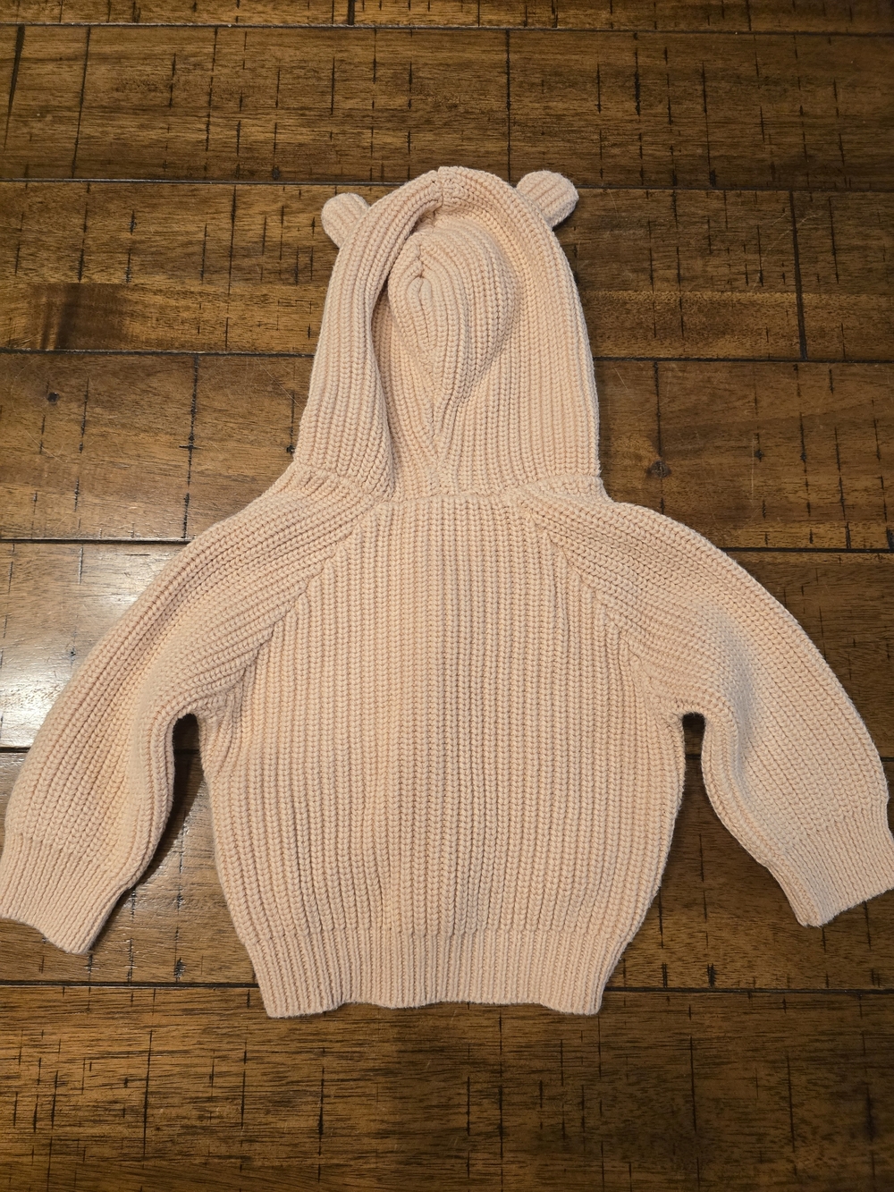Jamie Kay Peach Knit Hooded Cardigan with Ear Detail - Picture 2 of 10